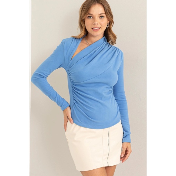 Elegant Drape Knit Women's Top - Picture 1 of 7